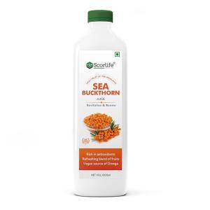 Sea Buckthorn Juice 500ml ,Himalayan Berry | Immunity Booster Vegan Health Supplement | Enrich With Omega 3,6,7 & 9 | Rich In Vitamin C | No Added Sugar